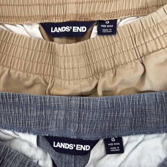 Pair of Lands’ End Mid-Rise Shorts/Size 8 - Picture 11 of 12